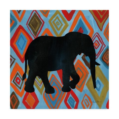 TRADEMARK FINE ART Farida Zaman 'African Animal I' Canvas Art, 18x18 WAP09172-C1818GG